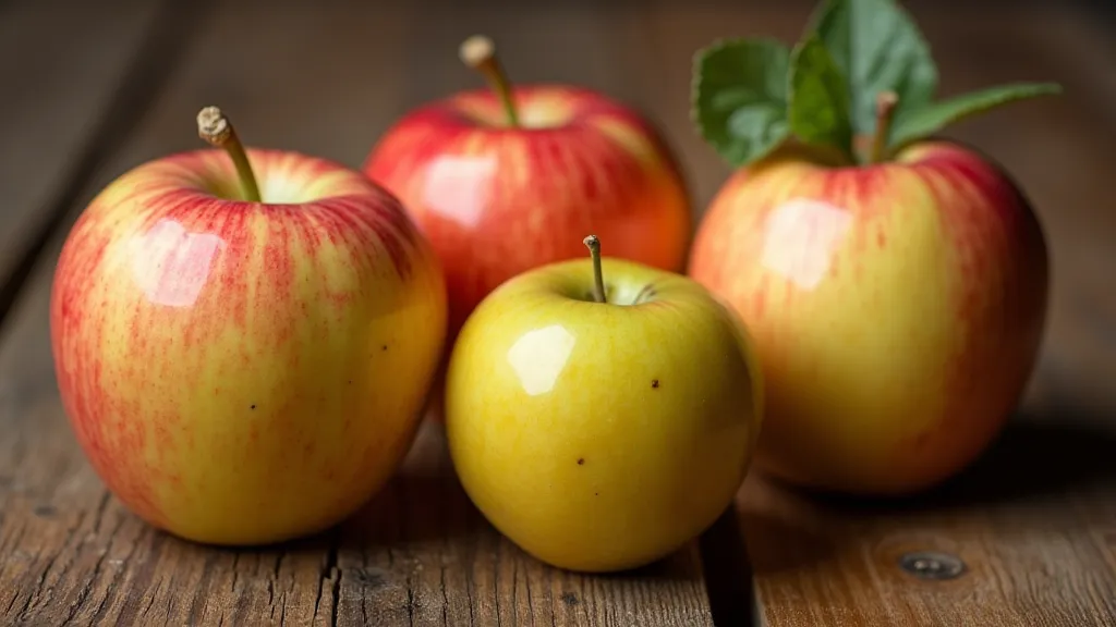 Different types of apples for cider making
