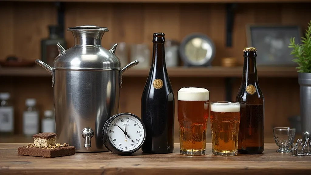 Assortment of home brewing equipment