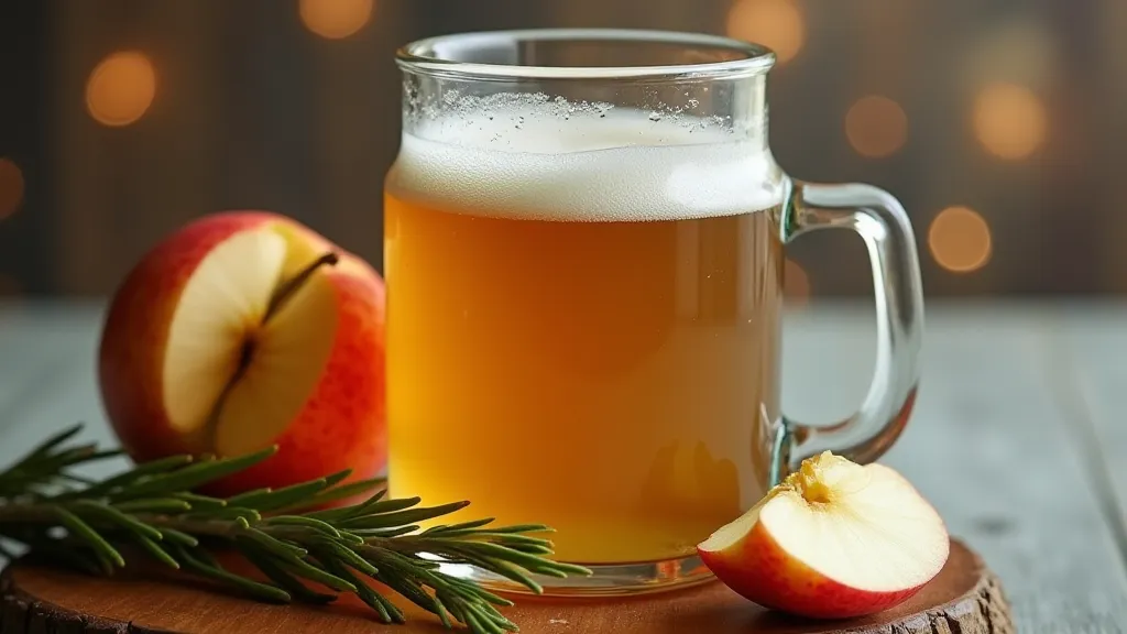 Bottle of finished hard cider