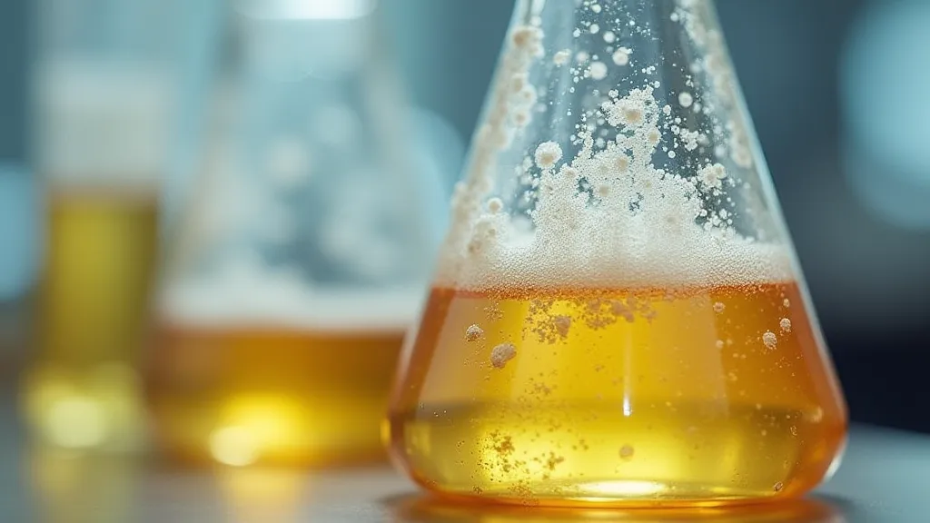 Yeast starter in flask